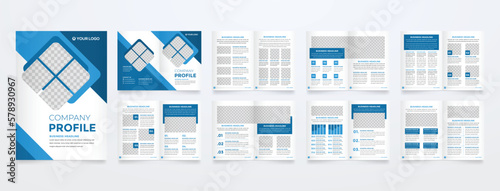business brochure template with clean style and modern layout use for business profile and presentation