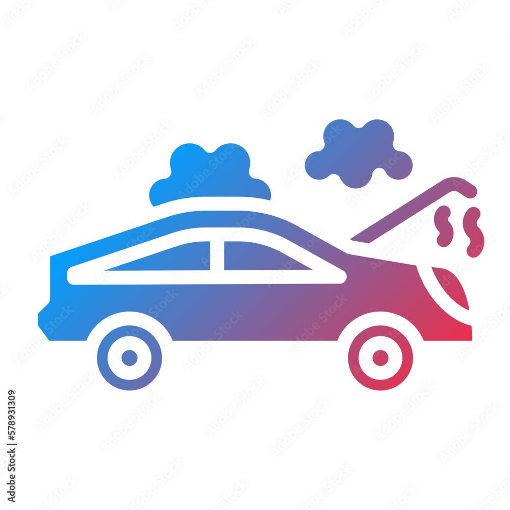 Vector Design Broken Car Icon Style Vector Design Broken Car Icon Style