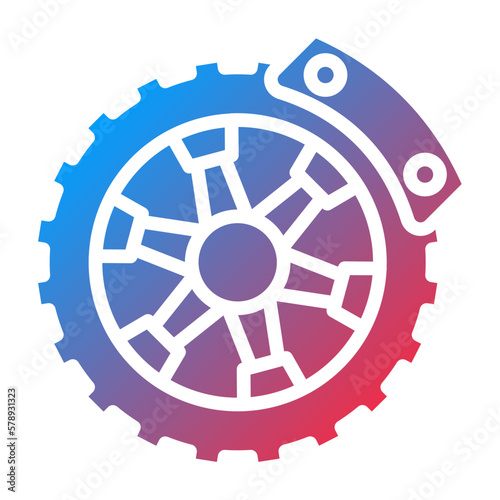 Vector Design Brake Disc Icon Style