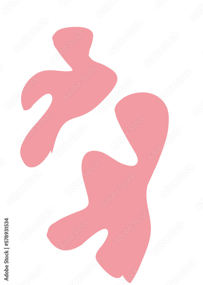 Red Abstract Shapes Decor Red Abstract Shapes Decor
