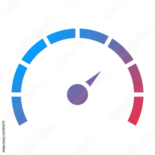 Vector Design Tachometer Icon Style