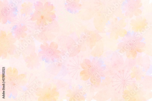 可愛いピンクの桜の花の春の背景 花の壁紙