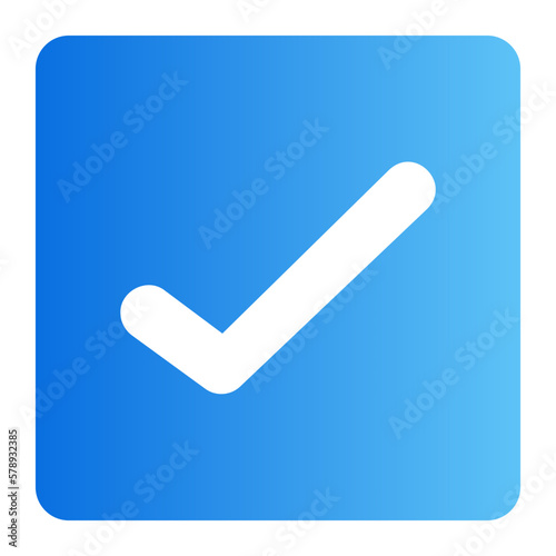 check gradient icon