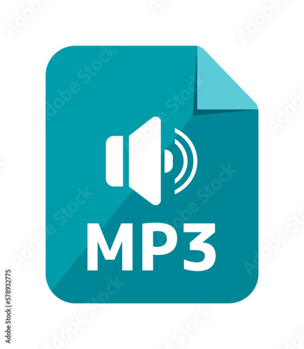 File formats vector icon illustration | MP3