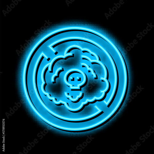 non toxic cosmetic neon glow icon illustration photo