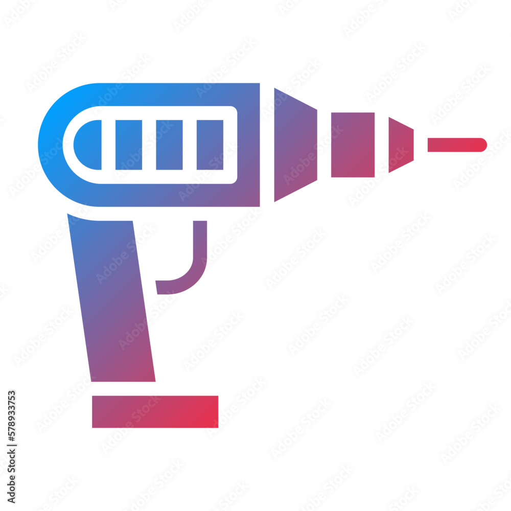 Vector Design Driller Icon Style Vector Design Driller Icon Style
