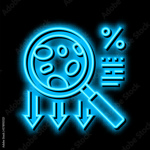 congenital dyserythropoietic anemia disease neon glow icon illustration