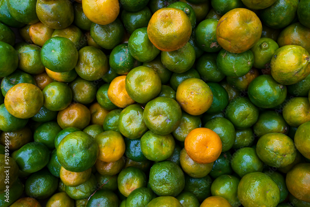 Green Yellow Raw Ripe Orange  can be used as a  textured background