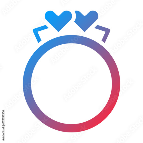 Vector Design Wedding Rings Icon Style