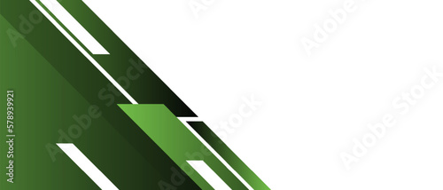 dark green geometric lines flat banner background for fast and sport concept