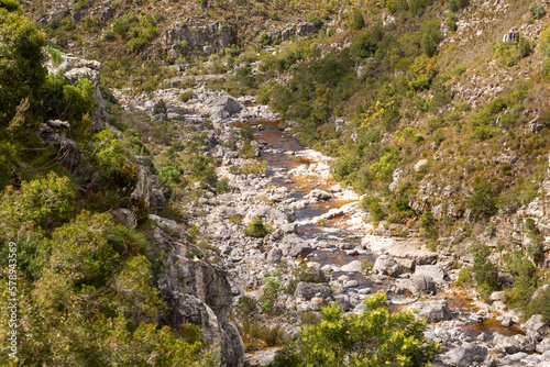 Obraz na plátně Landscape in the Bain's Kloof, Western Cape of South Africa