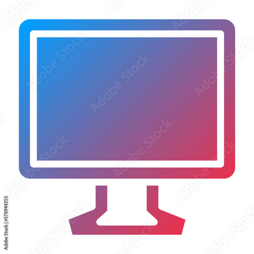 Vector Design TV Screen Icon Style