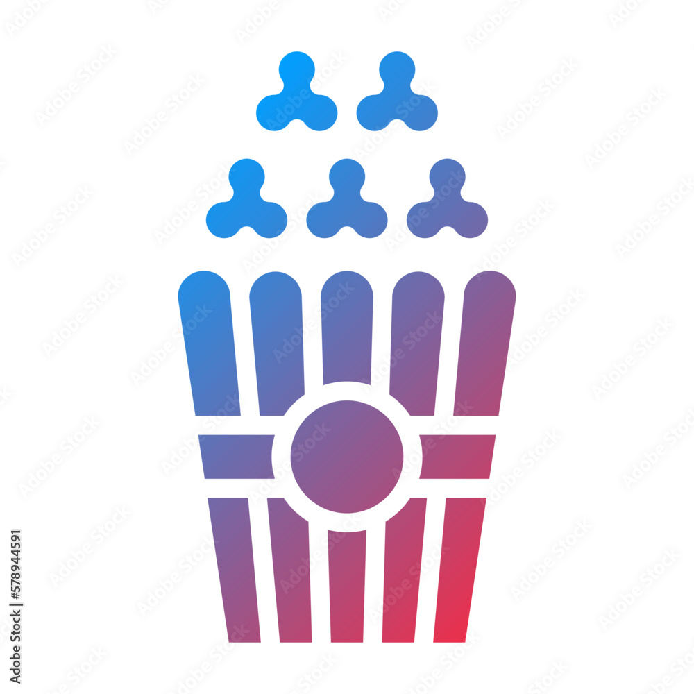 Obraz premium Vector Design Popcorn Icon Style