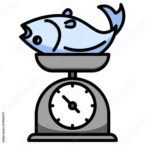 scales line icon