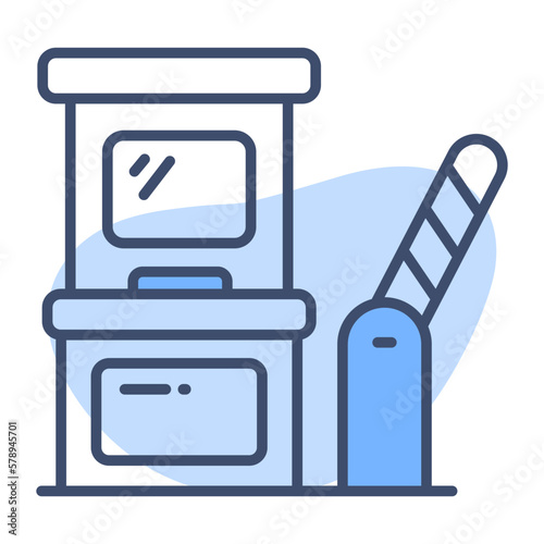 Toll booth vector design in modern style, easy to use icon