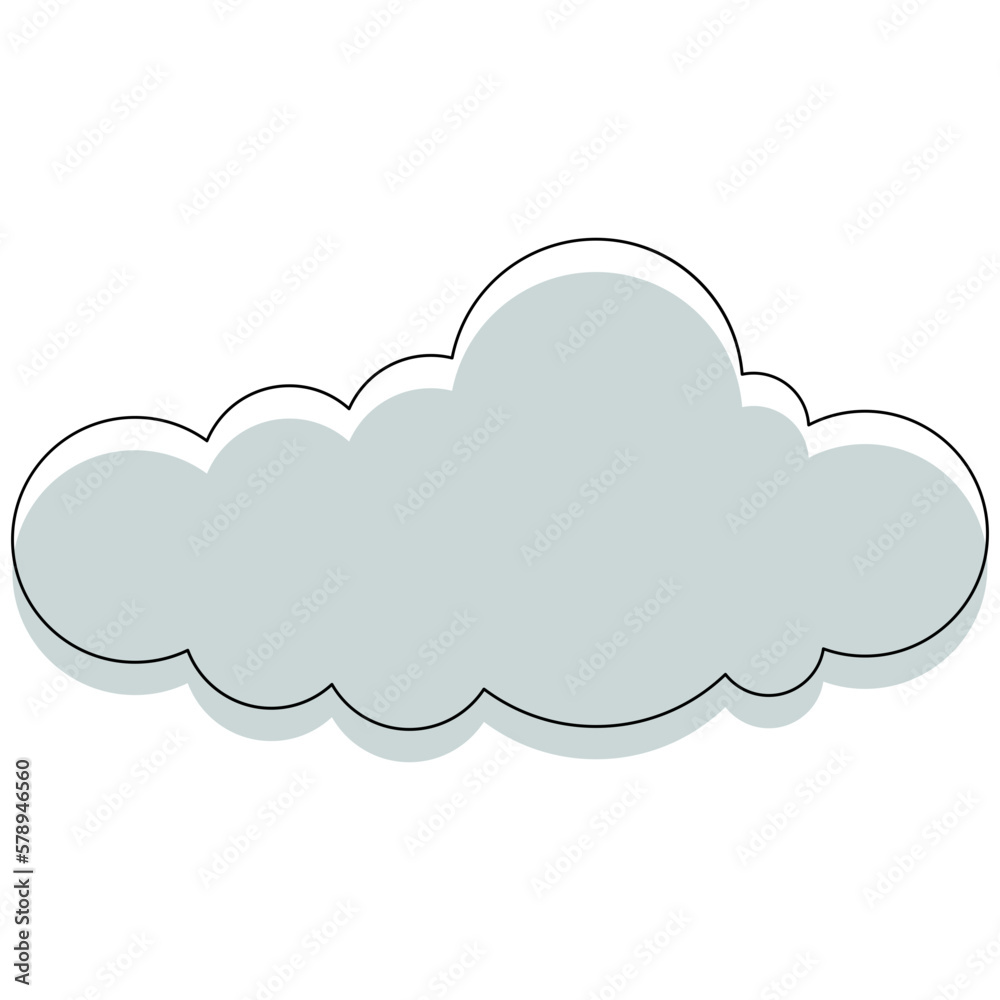 Cloud Outline Shapes Cloud Outline Shapes