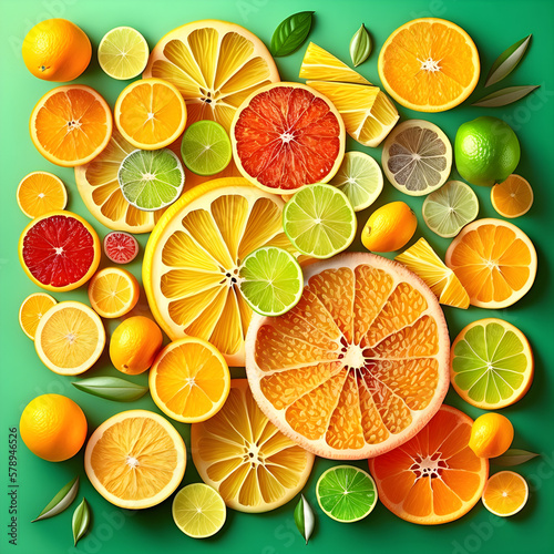 citrus fruit background Black Moon  Generative AI  as well as    Generative    and    AI   