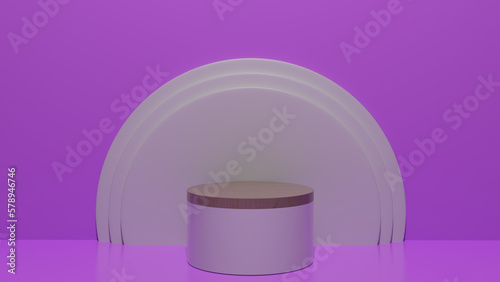 Simple Podium Purple Color 