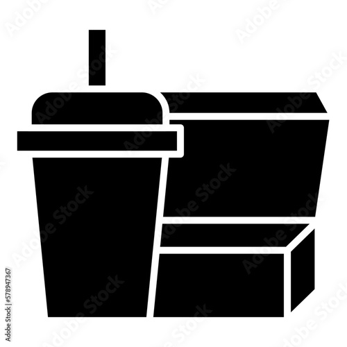 drink and lunch box icon