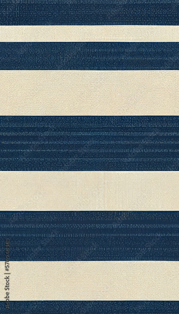 Seamless blue striped pattern with linnen texture. AI Generative Art. Seamless blue striped pattern with linnen texture. AI Generative Art.