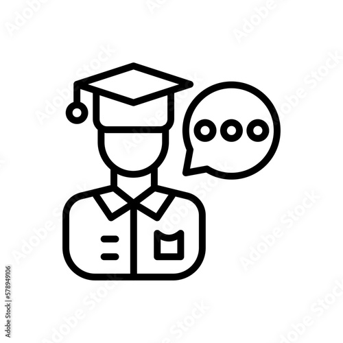 Expert Advice icon in vector. Logotype