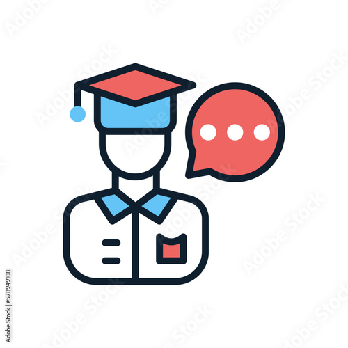 Expert Advice icon in vector. Logotype