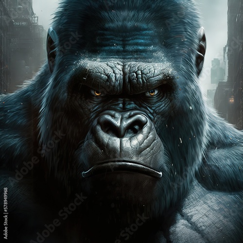 Monkey king kong close up