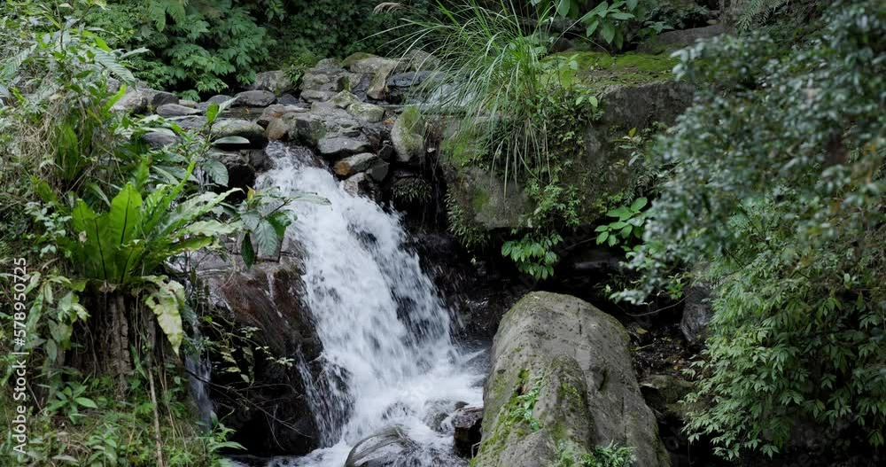 Cascade waterfall river in tropical forest Cascade waterfall river in tropical forest