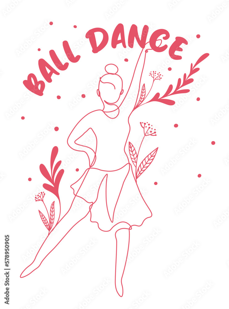 Ball dance, entertainment and hobby for women Ball dance, entertainment and hobby for women