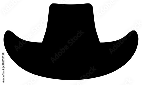 black silhouette of a hat