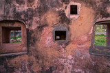 Historical idrakpur fort wall texture background Munshigonj-Bangladesh