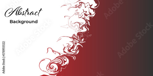 Abstract background in white and red-black colors, mixing colors for the design of any page with text. Vector art wallpaper