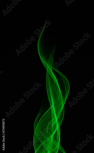 Ethereal Green Fire Laser Light Trail photo