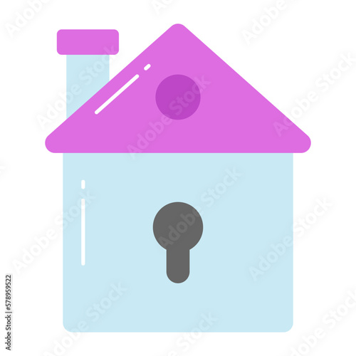 Well designed vector of house protection in trendy style, editable icon
