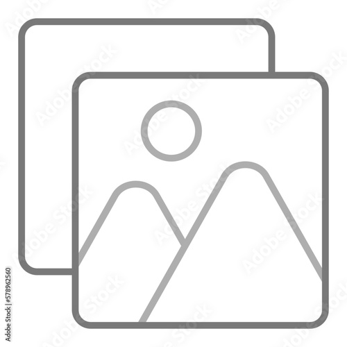 Photo Greyscale Line Icon