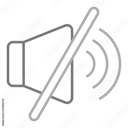 Muted Greyscale Line Icon