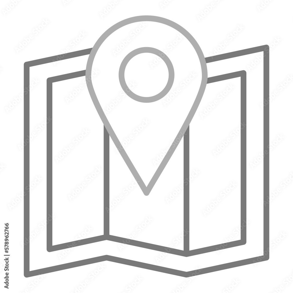 Navigation Greyscale Line Icon Navigation Greyscale Line Icon