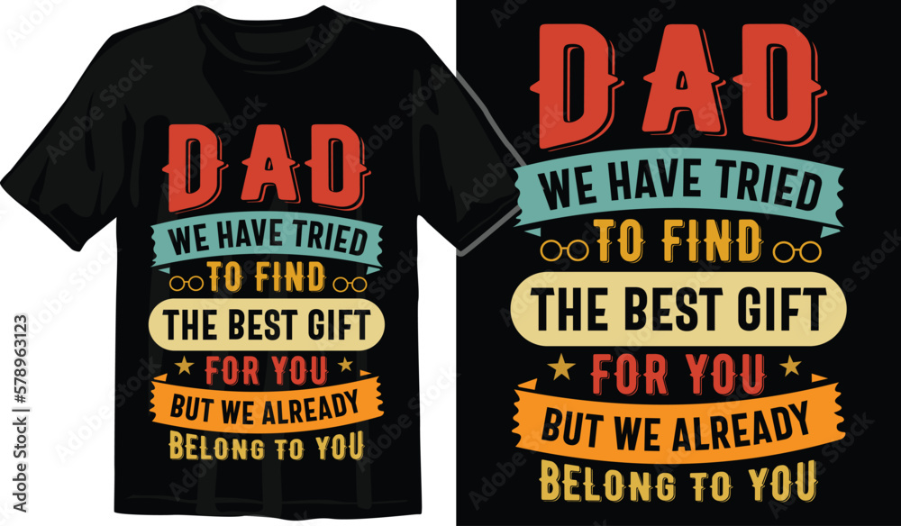 Best dad ever t-shirt design. Dad joke enthusiast t-shirt design. Father of the year t-shirt design. Proud dad of a child t-shirt design. World's greatest dad t-shirt design