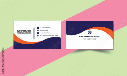 Creative modern name card and business card. Modern Business Card - Creative Set of modern business card print templates. Personal visiting card with company logo.