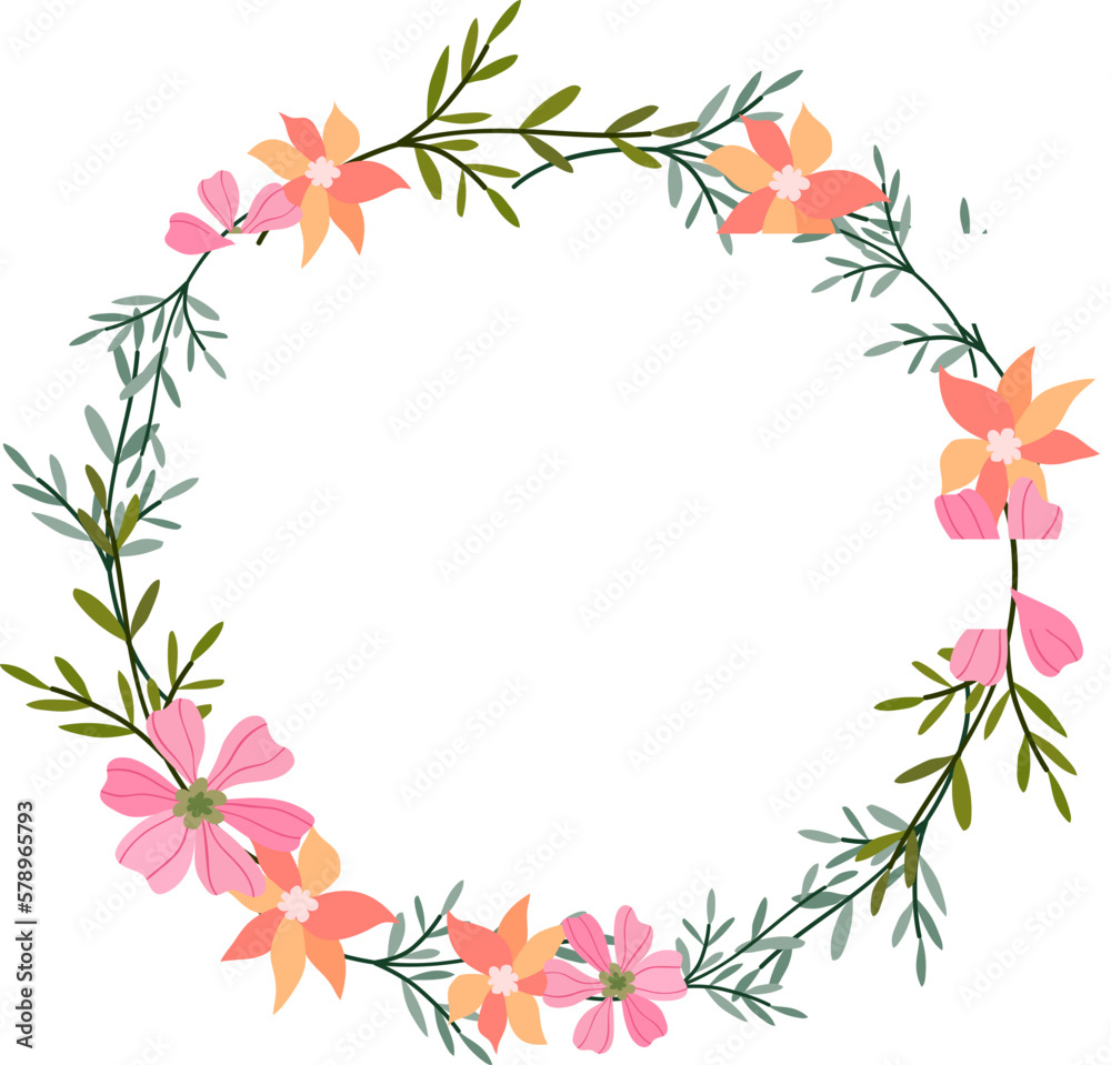 Flower Frame Illustration