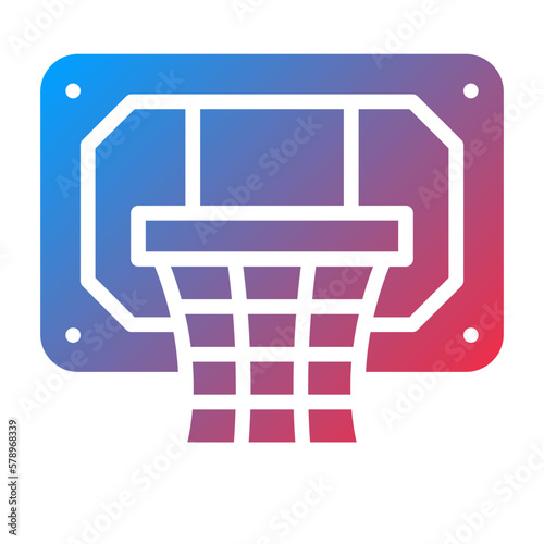 Vector Design Basketball Hoop Icon Style