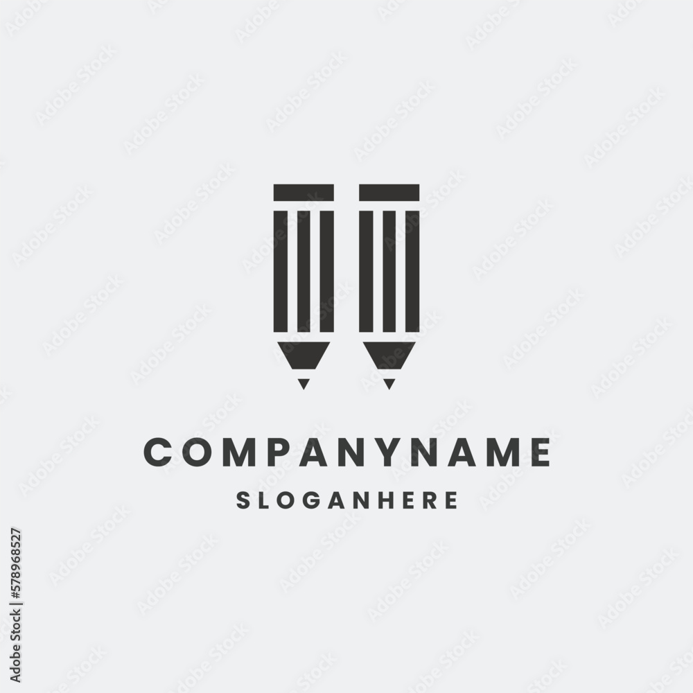 Pencil logo icon design template vector illustration Pencil logo icon design template vector illustration