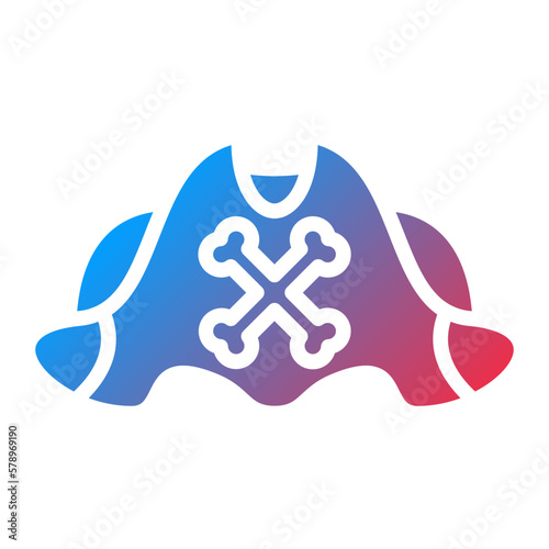 Vector Design Pirate Cap Icon Style