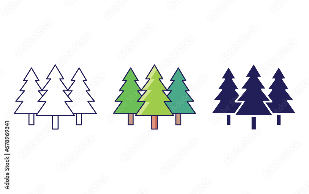 Fototapeta premium Tree vector icon