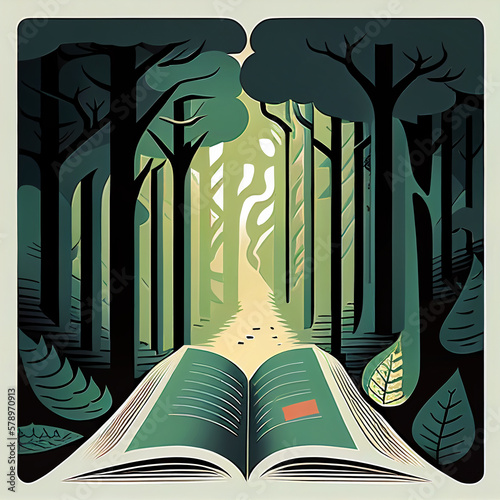 A Guidebook Showing a Path through the Forest