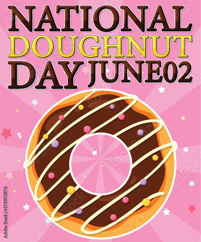 Happy doughnut day in June logo