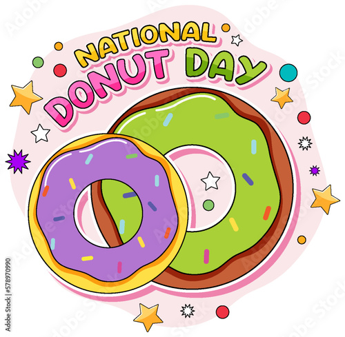Happy doughnut day in June logo