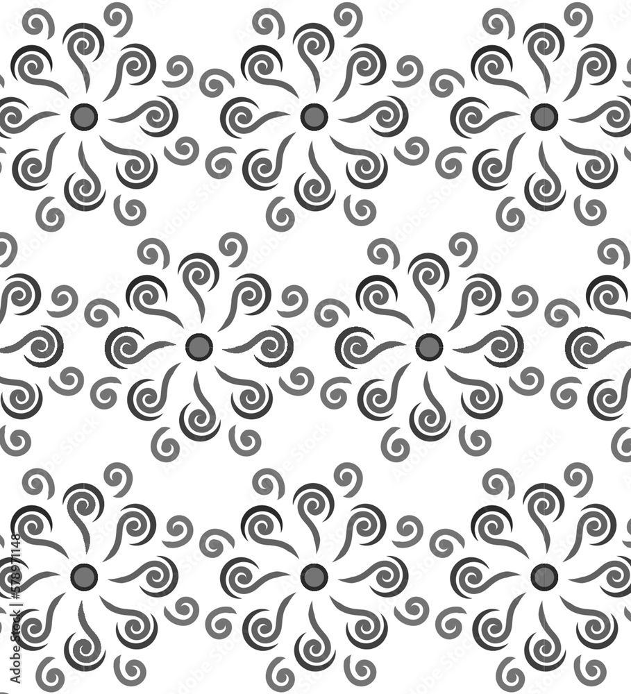 seamless black and white floral pattern seamless black and white floral pattern