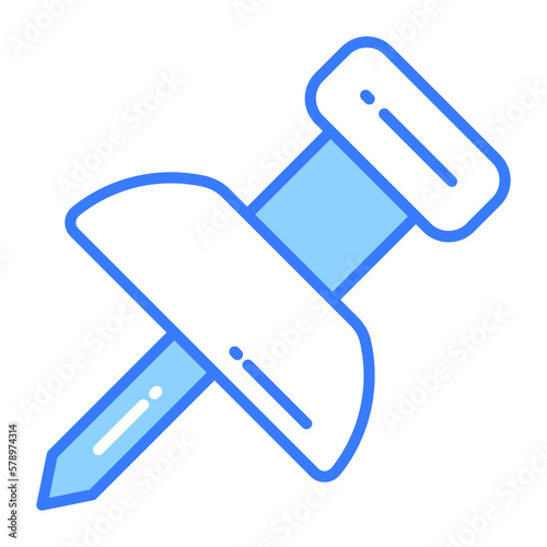 Beautiful designed vector of thumbtack in modern style, pushpin icon