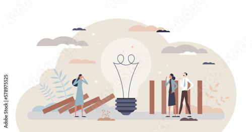 Proactive action to prevent and control further changes tiny person concept, transparent background.